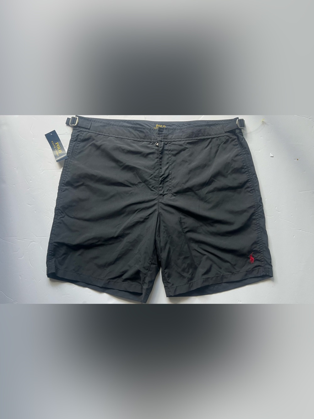 Ralph Lauren Black Men's Swim/Active Shorts with Red Pony size 34